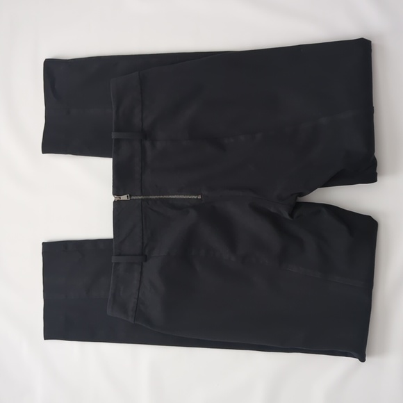 Ann Taylor Back Zip Seamed Slim Straight Stretch Pant size 8 Black - Picture 6 of 10